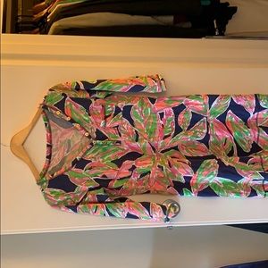 Lilly Pulitzer 3/4 length sleeve t-shirt dress